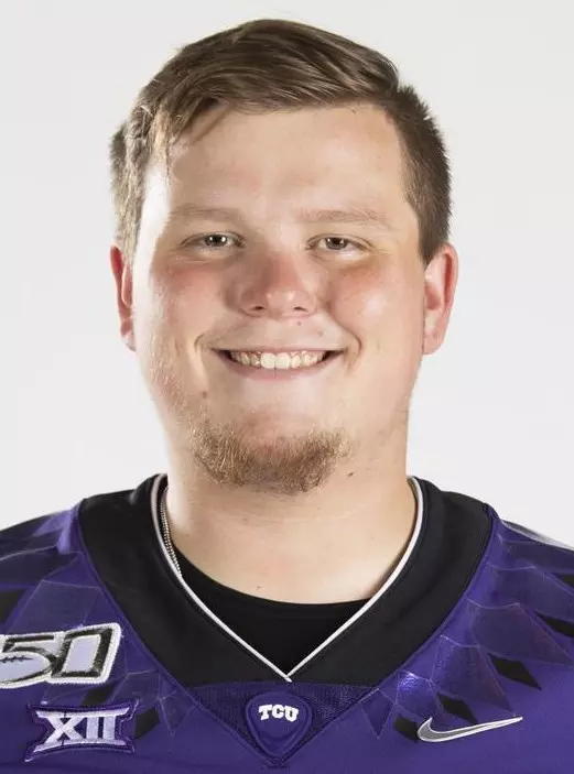 Texas Christian University Football #75 Brannon Brown photographed at TCU in Fort Worth, Texas on July 24, 2019. (Photo/Sharon Ellman)    TCU Football Contact Mark Cohen m.cohen@tcu.edu