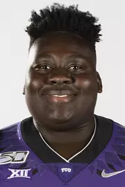 Texas Christian University Football #92 Benedict Brafi photographed at TCU in Fort Worth, Texas on July 24, 2019. (Photo/Sharon Ellman) TCU Football Contact Mark Cohen m.cohen@tcu.edu