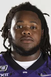 Texas Christian University Football #94 Corey Bethley photographed at TCU in Fort Worth, Texas on July 24, 2019. (Photo/Sharon Ellman) TCU Football Contact Mark Cohen m.cohen@tcu.edu