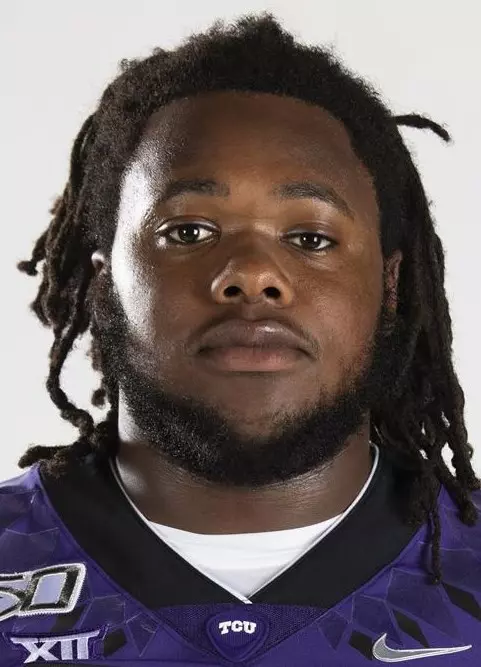 Texas Christian University Football #94 Corey Bethley photographed at TCU in Fort Worth, Texas on July 24, 2019. (Photo/Sharon Ellman)    TCU Football Contact Mark Cohen m.cohen@tcu.edu