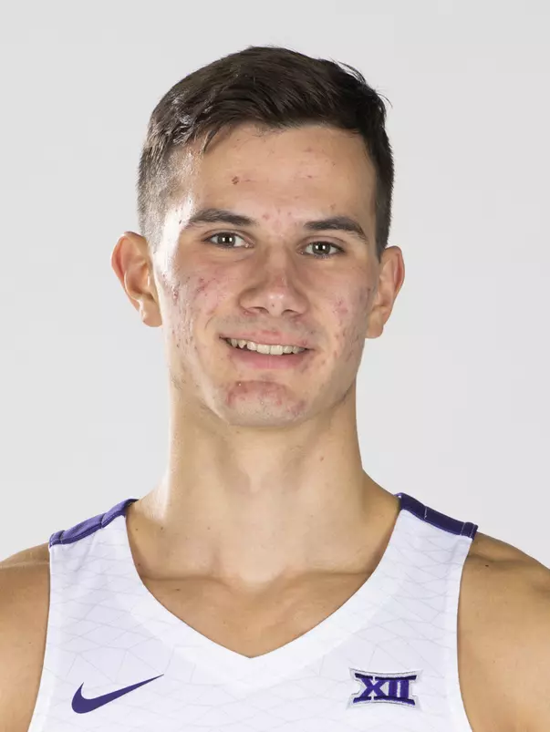 TCU Men's Basketball #35 Nikola Vasiljevic photographed in Fort Worth, Texas on September 25, 2019. (Photo/Ellman Photography)