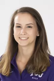 TCU Rifle Team Rachel Kimbell photographed in Fort Worth, Texas on August 27, 2019. (Photo/Sharon Ellman)