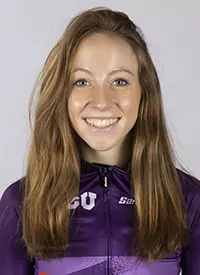 TCU triathlon Elena Viejo photographed in Fort Worth, Texas on August 16, 2022. (Photo/Sharon Ellman)