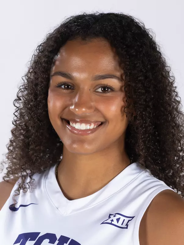 TCU volleyball #35 Cecily Bramschreiber photographed in Fort Worth, Texas, on July 21, 2023. (Photo/Sharon Ellman)