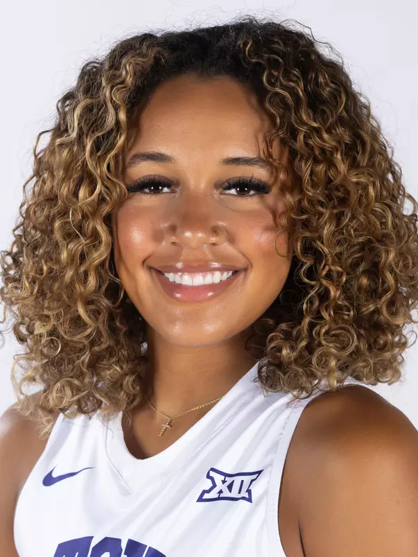 TCU volleyball #5 Jalyn Gibson photographed in Fort Worth, Texas, on July 21, 2023. (Photo/Sharon Ellman)