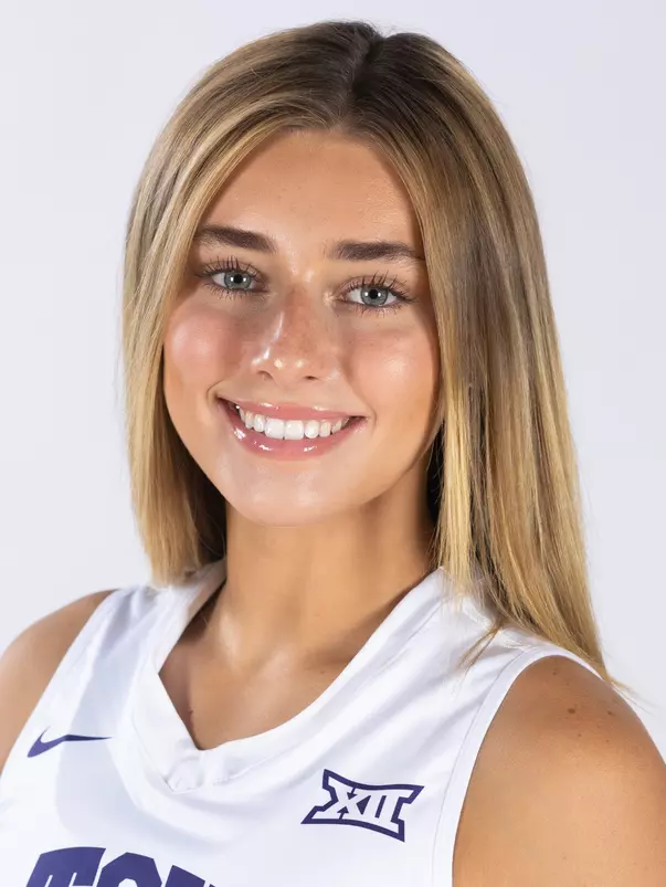 TCU volleyball #21 Lily Nicholson photographed in Fort Worth, Texas, on July 21, 2023. (Photo/Sharon Ellman)