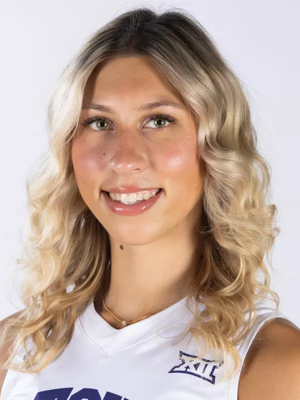 TCU volleyball #4 Sarah Sylvester photographed in Fort Worth, Texas, on July 21, 2023. (Photo/Sharon Ellman)