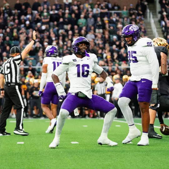 Koron Hayward celebrating after a tackle
