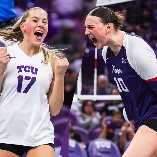 Rosemary Archer and Kinsley Young Celebrating in a POTW Graphic
