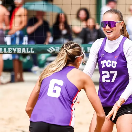 Stacy Reeves and Anhelina Khmil celebrating