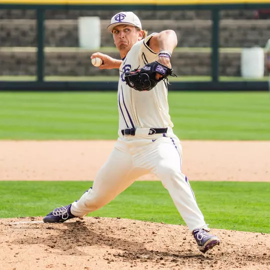 Tommy LaPour throws a pitch.