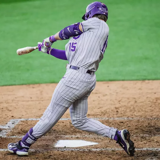 Chase. Brunson hits a double in the sixth at Oklahoma State.