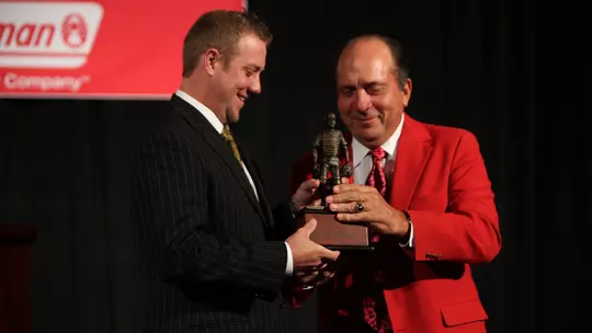 Bryan Holaday and Johnny Bench