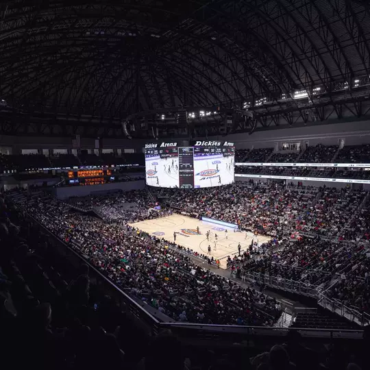 Dickies Arena during a TCU women's basketball game vs. South Carolina