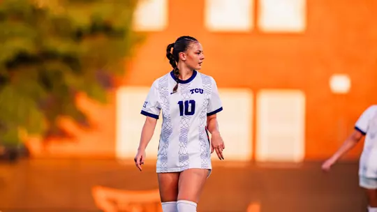 Kamdyn Fuller looking to the side against Oklahoma State