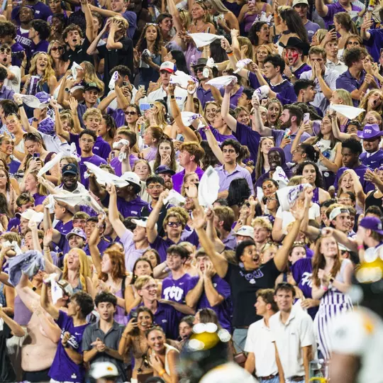 Student section during Grambling State game