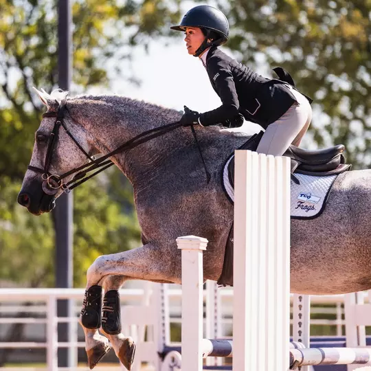 Lily Muzzy jumping fences