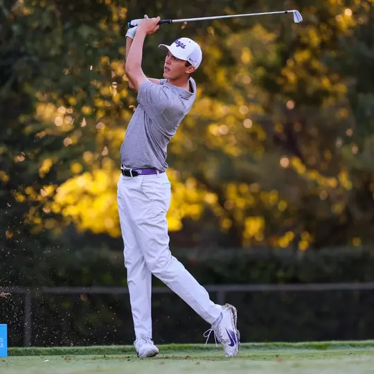 Nathan Miller tees off at Colonial