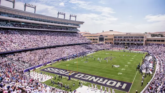 Crowd at Amon G. Carter Stadium against SMU