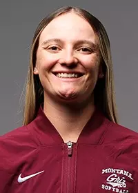 Women’s softball team poses in the Adams Center on September, 29, 2025, in Missoula, Montana.