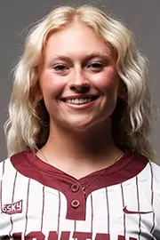Women’s softball team poses in the Adams Center on September, 29, 2025, in Missoula, Montana.