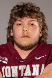 Football recruit photos taken on April 1, 2023 in the Adams Center in Missoula.