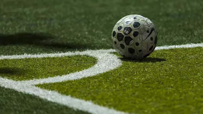 Soccer ball on the field