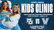 Marquette University Spirit Squad Hosts Kids Clinic & Halftime Performance Opportunity on January 4