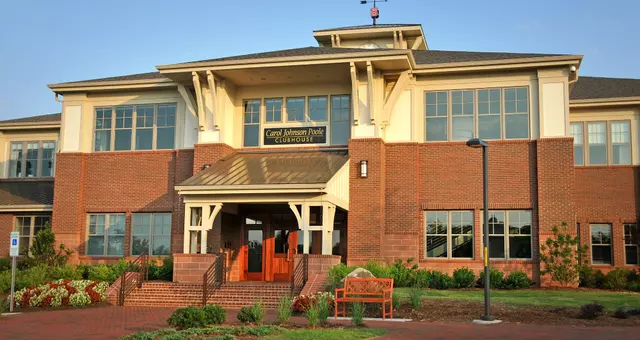 Carol Johnson Poole Clubhouse at Lonnie Poole Golf Course.
