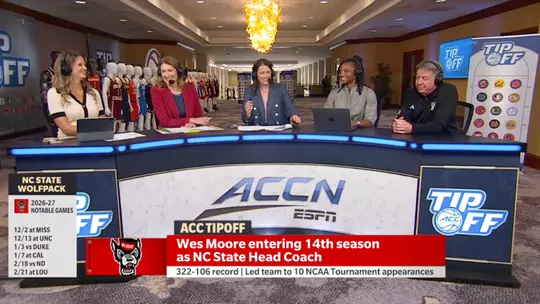 Wes Moore on ACCN Set at ACC Tipoff