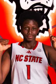 Favour Ossai poses when she arrived on campus with NC State women's basketball