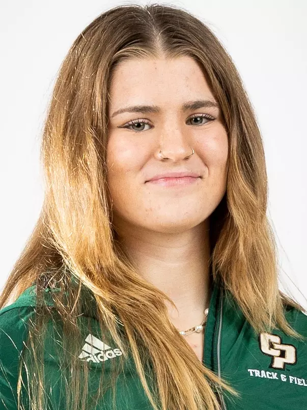 Cal Poly Athletics Picture Day Isabella Rigby Track and Field. 1/8/23 Photo by Owen Main