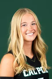 Jaden Hendrickson ( 5 ) Volleyball Cal Poly Athletics Media Day Photo by Owen Main 7/31/24