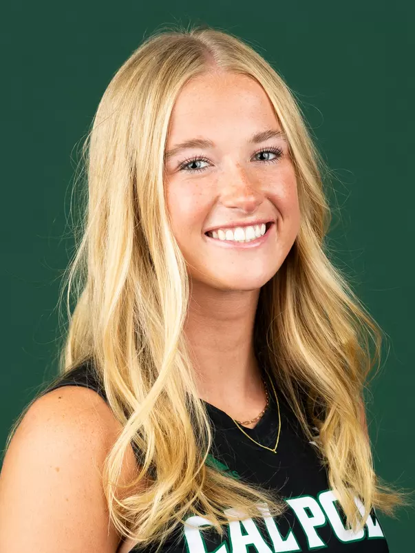 Jaden Hendrickson ( 5 ) Volleyball Cal Poly Athletics Media Day Photo by Owen Main 7/31/24