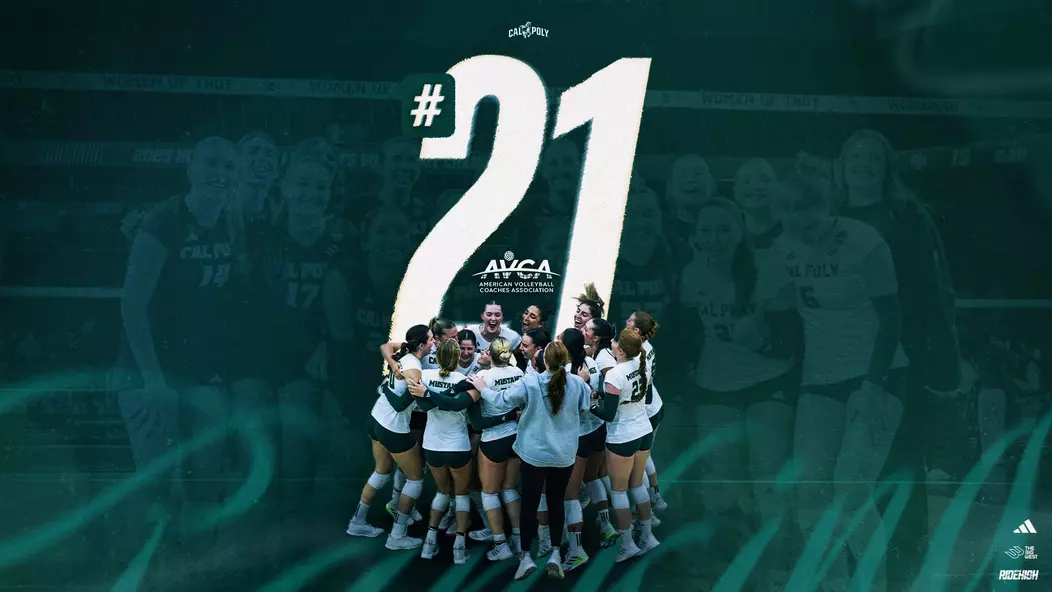 Cal Poly Volleyball Final National Ranking Graphic