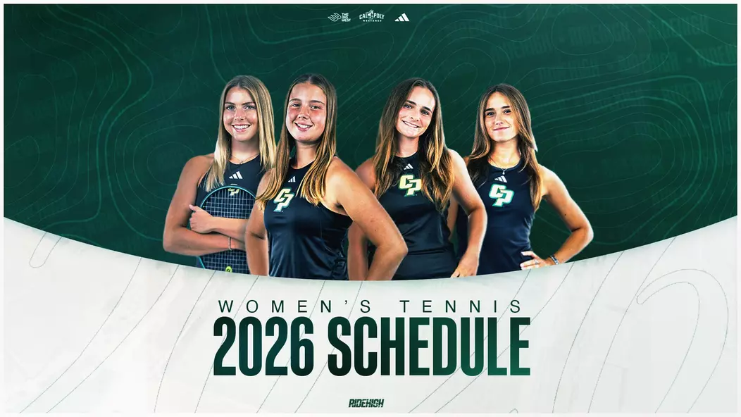 2026 Women's Tennis Schedule Web Graphic