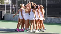 Women's Tennis Huddle, 020826, Saint Mary's