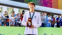 Chris Caudillo podium, NCAA Championships, 061226