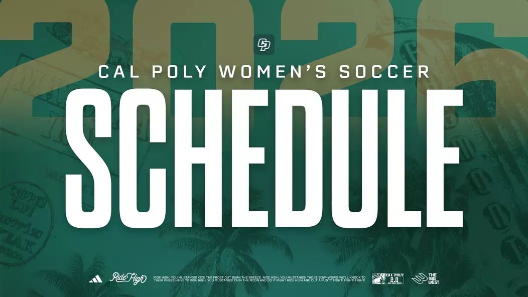 2026 Women's Soccer Schedule Release Graphic