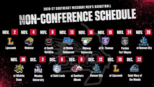 2026-27 SEMO Men's Basketball Non-Con Schedule