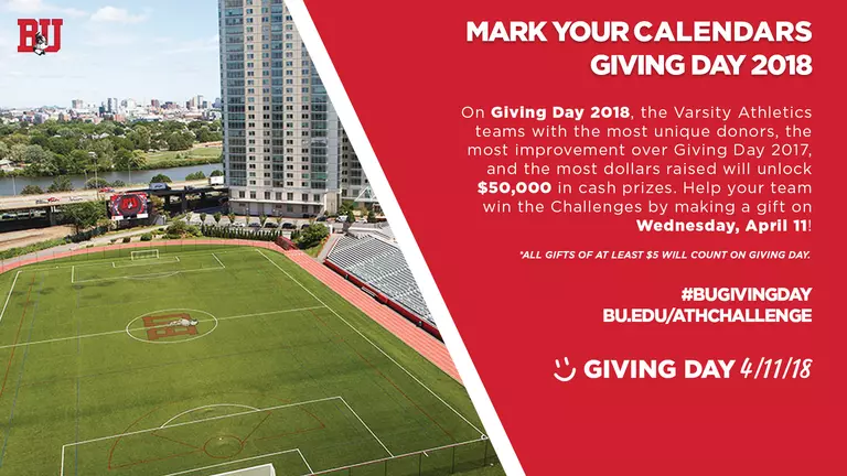 BU Athletics Seeking to Build Upon Record-Breaking Giving Day