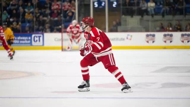 Nick Roukounakis Skating against Quinnipiac