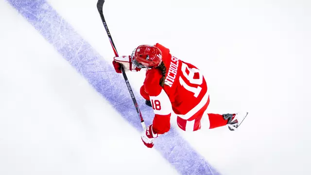 Neely Nicholson playing hockey