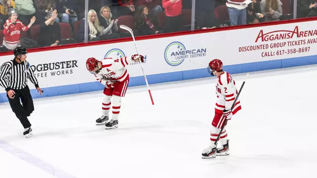 Cole Hutson Bowing After Scoring an Overtime Goal