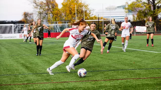 Margy Porta Dribbling Against Army West Point