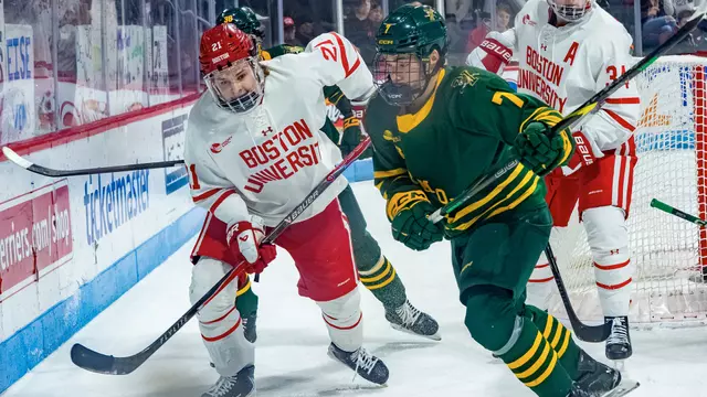 Ryder Ritchie skating against Vermont