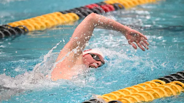 Giovanni Sullo competes in the mile at the 2026 Patriot League Championships
