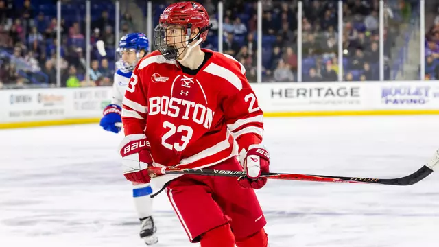Owen McLaughlin playing hockey