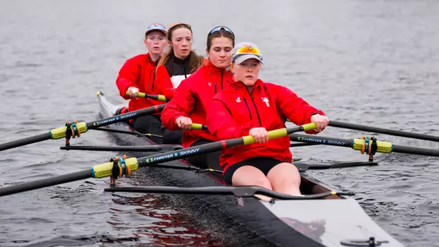 Varsity 4 Boat on the Charles River