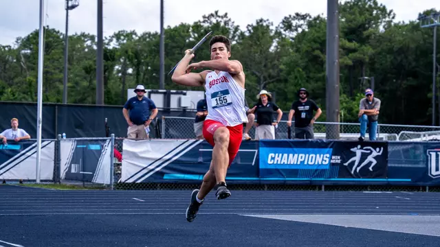 Owen Faulha Throwing a Javelin